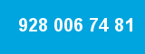 928 006 74 81